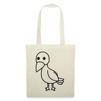 Corneille Comic Animal - Sac en tissu - nature - Devant