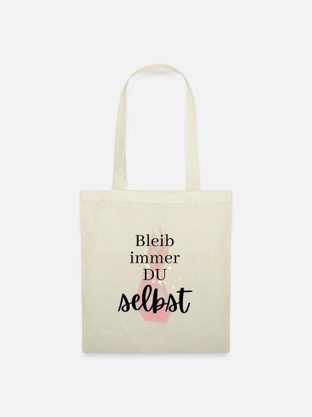 POSITIVE EINSTELLUNG MINDSET Motivation - Stoffbeutel - Natur