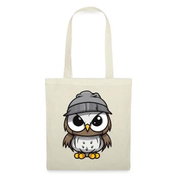 Bande dessinée d’hiver hibou - Sac en tissu - nature - Devant