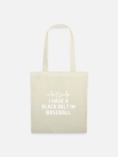 Baseball Spieler Baseball Sprüche Geschenk - Stoffbeutel - Natur