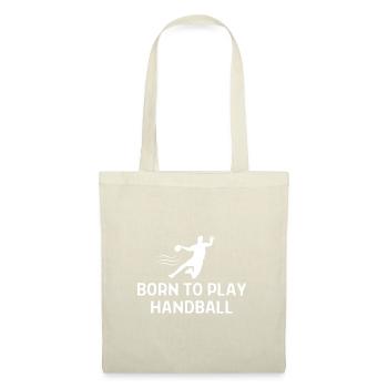 Handball Handballer Spruch Geschenk - Stoffbeutel - Natur - Vorne