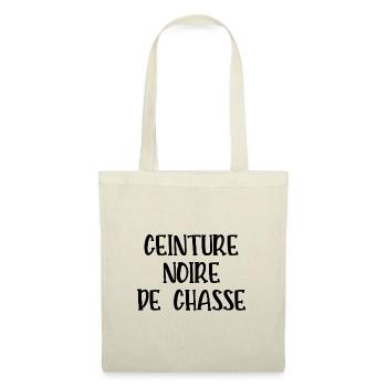 ceinture noire de chasse - Sac en tissu - nature - Devant