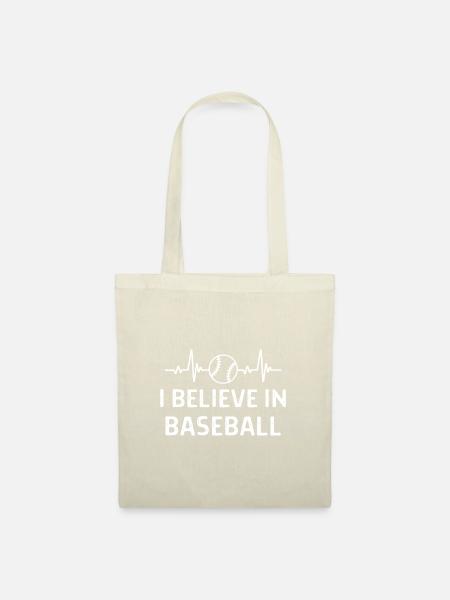 Baseball Spieler Baseball Sprüche Geschenk - Stoffbeutel - Natur
