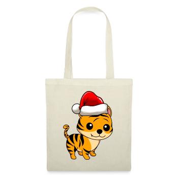 Tiger Comic Christmas - Tote Bag - nature - Front