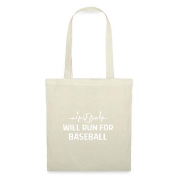 Baseball Spieler Baseball Sprüche Geschenk - Stoffbeutel - Natur - Vorne