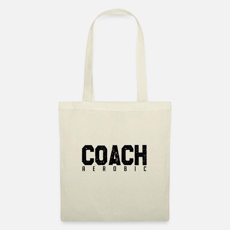 Aerobic-Trainer. Aerobic-Trainer. Geschenk-Coach. - Stoffbeutel - Natur