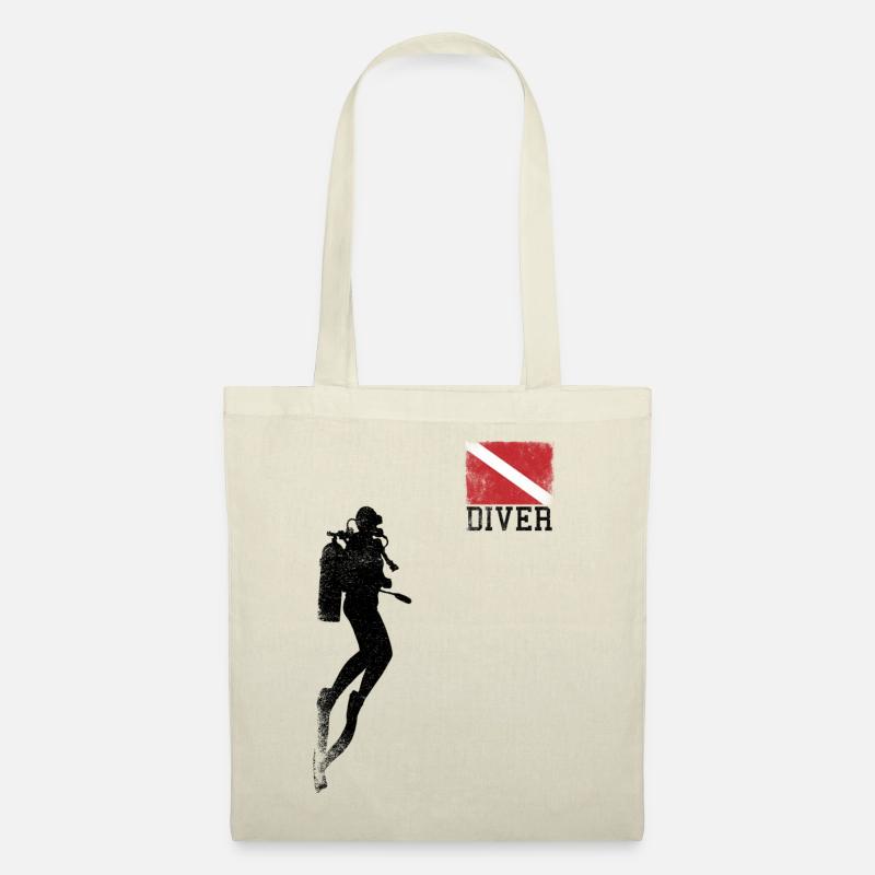 Diver Flag Sub snorkeling scuba dive diving - Tote Bag - nature