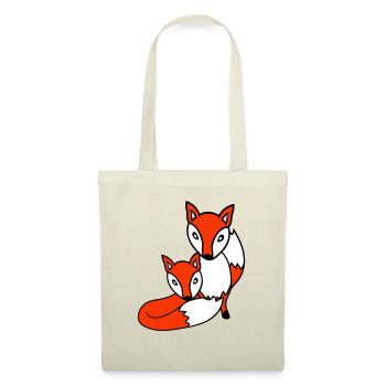 2 Foxes Friends Red Fox Two Wild Animals Team - Tote Bag - nature - Front