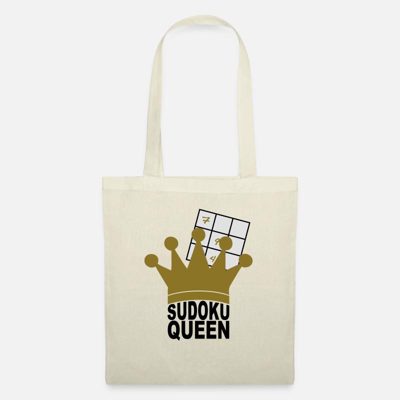 Sudoku Queen - Stoffbeutel - Natur