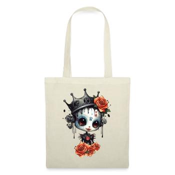 Cute Robot Gothic Queen - Tote Bag - nature - Front