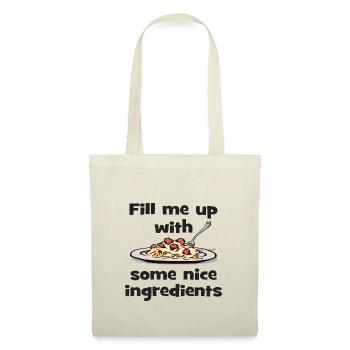 A nice ingredients shirt! - Tote Bag - nature - Front