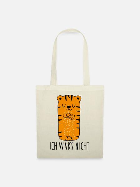 Ich wars nicht -Tiger - Stoffbeutel - Natur