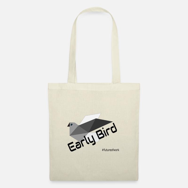 Early Bird Grau - Stoffbeutel - Natur