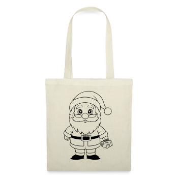 Bande dessinée d’hiver Christmas Man - Sac en tissu - nature - Devant
