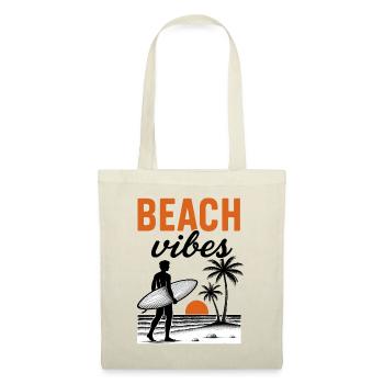 Beach Vibes Surfer Beach Vacation Sea Palm Trees - Tote Bag - nature - Front