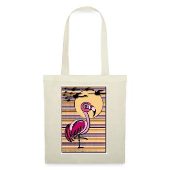 Flamingo in the sunset - Stoffbeutel - Natur - Vorne