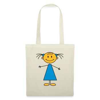 girl - Stoffbeutel - Natur - Vorne