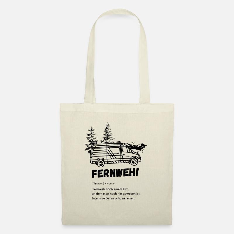 Fernweh - Stoffbeutel - Natur