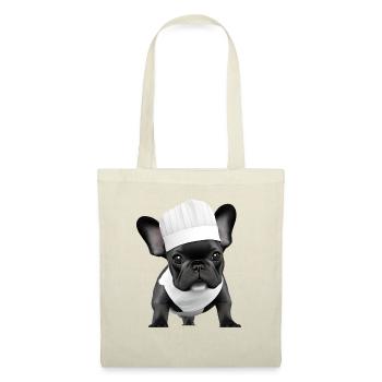 Bulldogge Hunde Hundebesitzer Gastronom Hund Köche - Stoffbeutel - Natur - Vorne