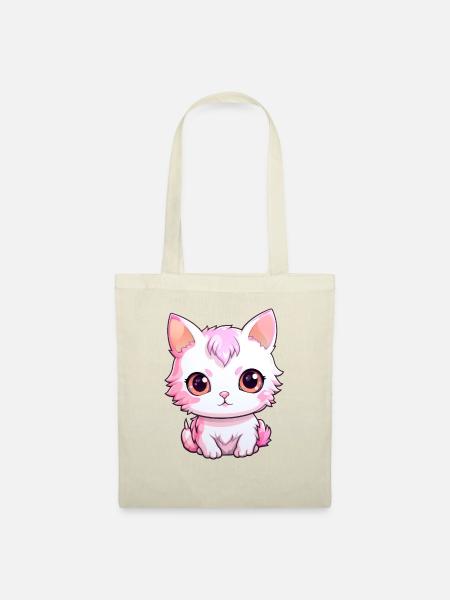 Baby Katze - Stoffbeutel - Natur