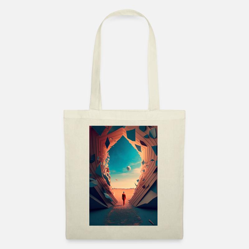 curtailing my existence surreal alluring color 03 - Stoffbeutel - Natur