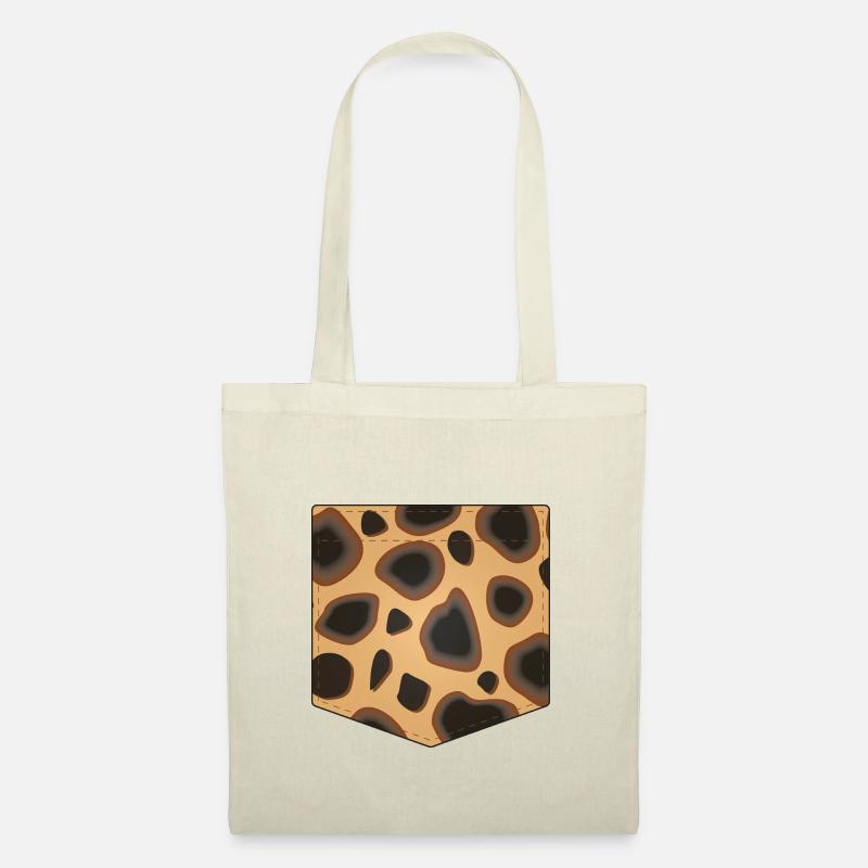Geopard-Tasche - Stoffbeutel - Natur