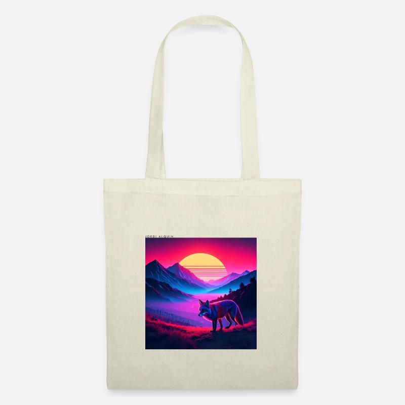 Neon Fox Sunset - Stoffbeutel - Natur