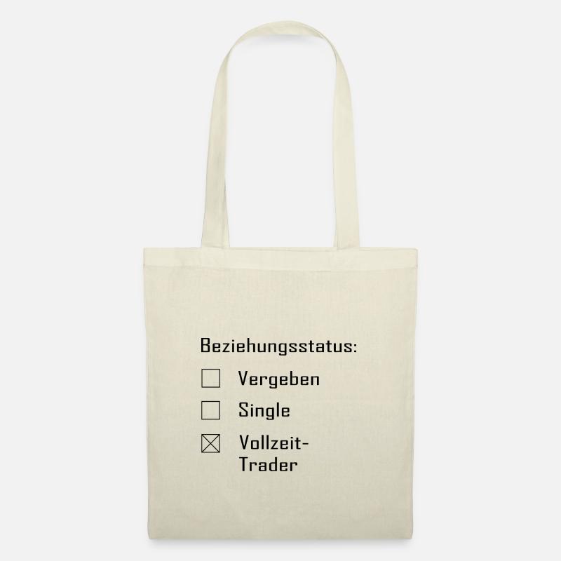 Beziehungsstatus - Vollzeit Trader - Stoffbeutel - Natur