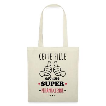 Fille super pharmacienne - Sac en tissu - nature - Devant