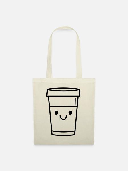 Kaffeebecher - Stoffbeutel - Natur
