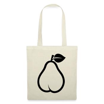 poire - Sac en tissu - nature - Devant