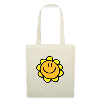 sourire de fleur de soleil - Sac en tissu - nature - Devant