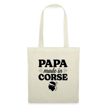 Papa Made In Corse - Homme Papa Corse - Sac en tissu - nature - Devant
