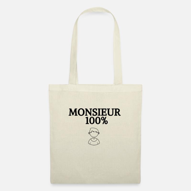 Herr 100% - Stoffbeutel - Natur