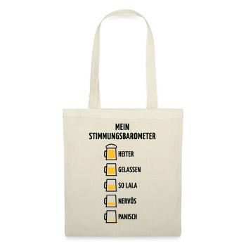Mein Stimmungsbarometer (Bier / V1 / POS) - Stoffbeutel - Natur - Vorne