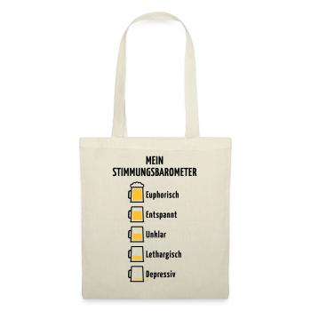 Mein Stimmungsbarometer (Bier / V2 / POS) - Stoffbeutel - Natur - Vorne