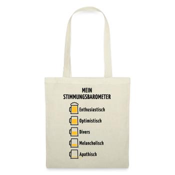 Mein Stimmungsbarometer (Bier / V3 / POS) - Stoffbeutel - Natur - Vorne