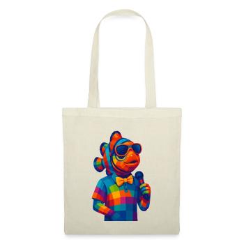 WPAP Polygon Style Animals - Poisson-clown avec nœud papillon - Sac en tissu - nature - Devant