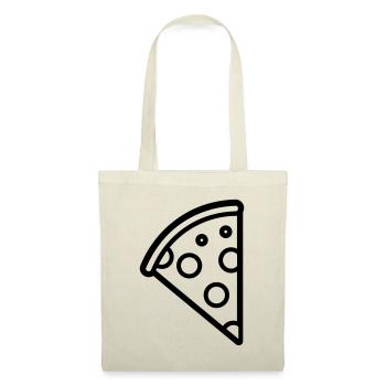 part de pizza - Sac en tissu - nature - Devant