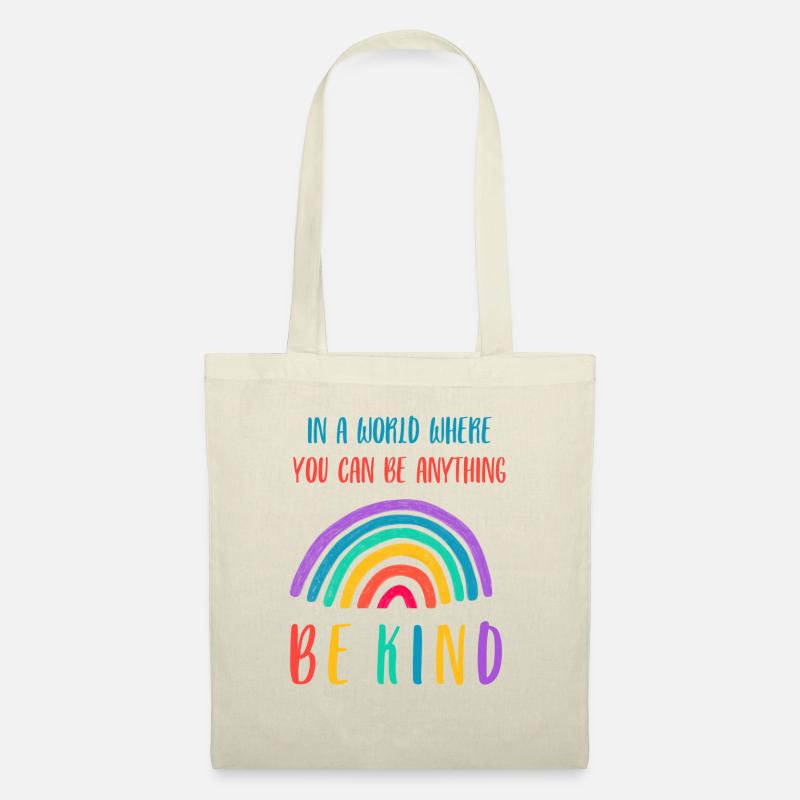 Be kind bunt - Stoffbeutel - Natur