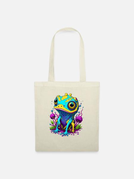Trippy Frog 01 - Stoffbeutel - Natur