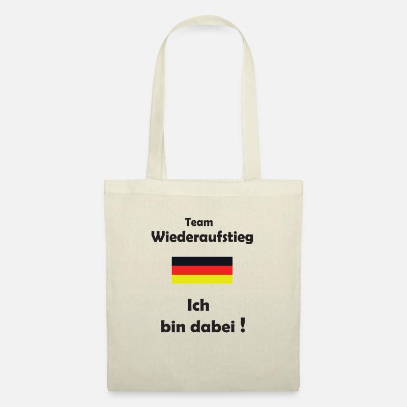 Team Wiederaufstieg "D" - Stoffbeutel - Natur