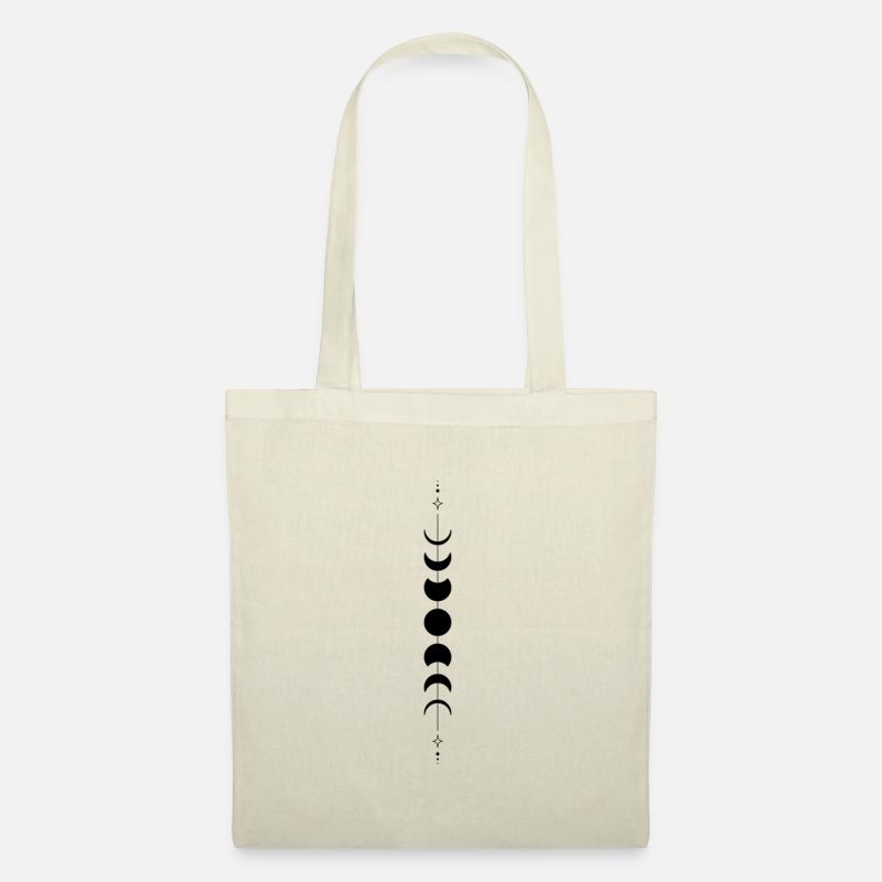 Design "Moons" - Stoffbeutel - Natur
