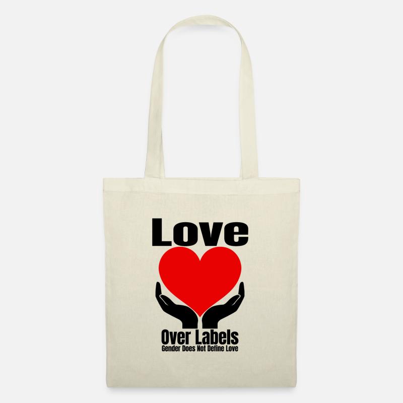 Love Over Labels - Stoffbeutel - Natur