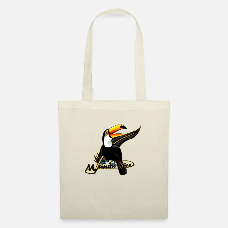 Vogel Tucan - Stoffbeutel - Natur