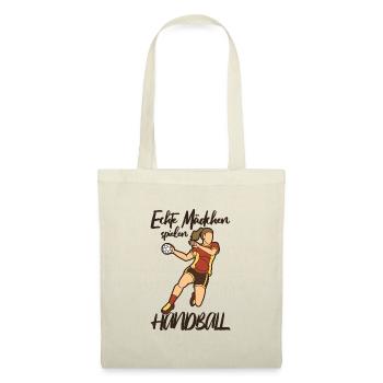 Handballspielerin Handball Ball Outfit Handballer - Stoffbeutel - Natur - Vorne