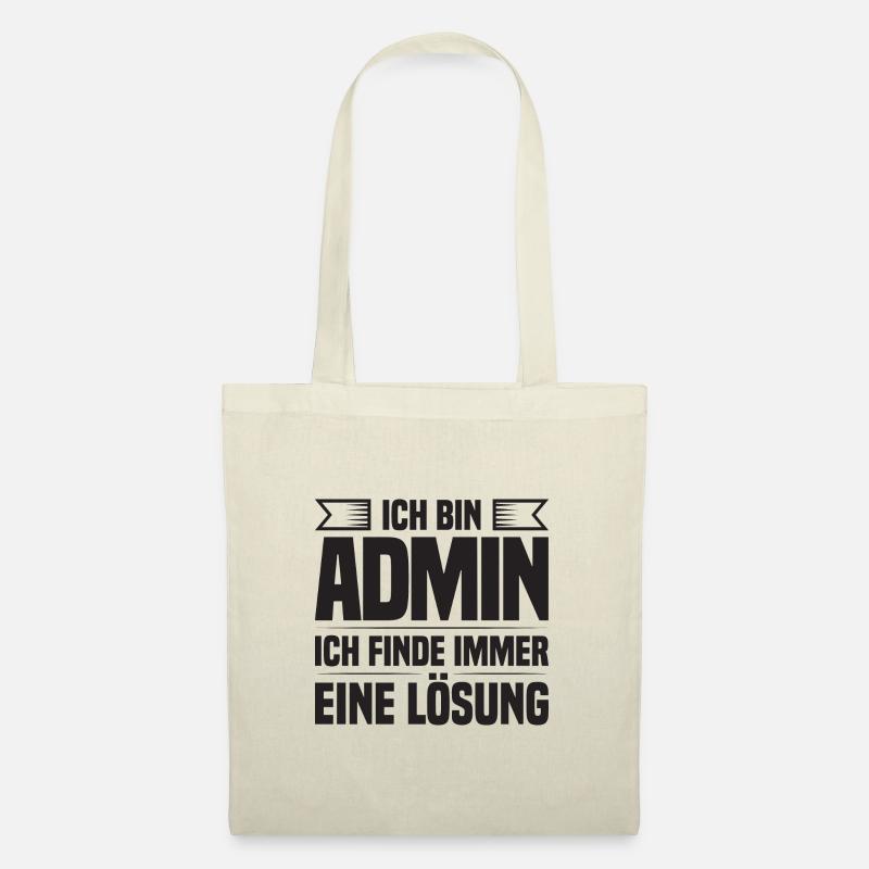 Administrator IT-ler Support Lösung Sysadmin Admin - Stoffbeutel - Natur