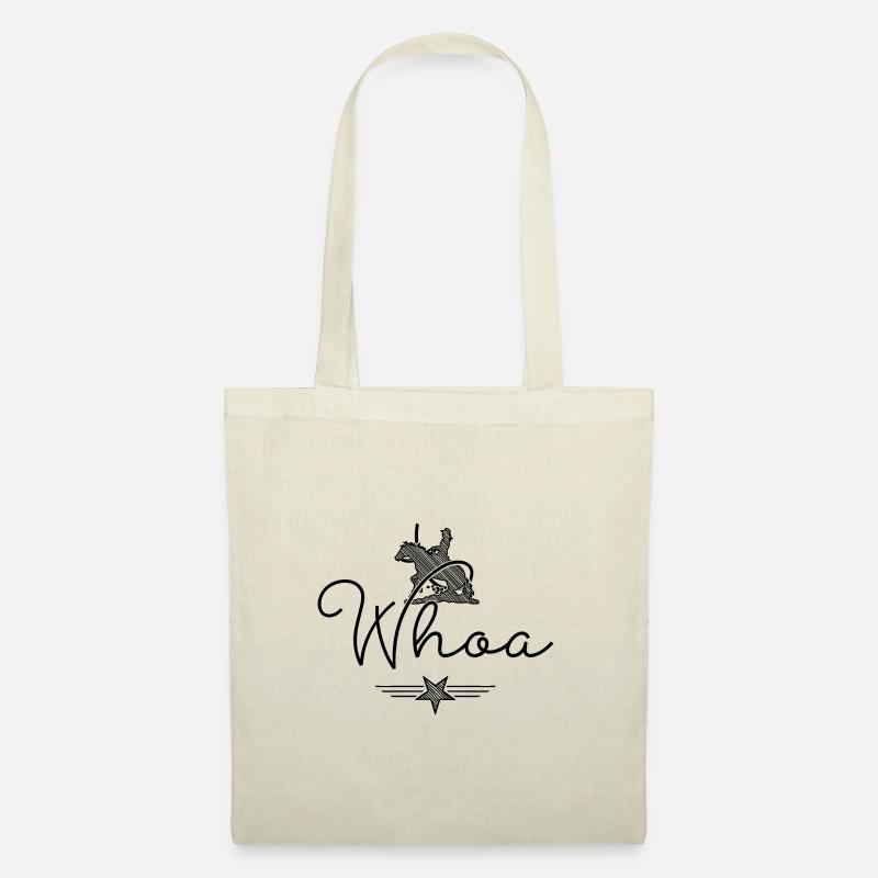 Whoa Western Lady Edition HorseTypoCollection - Stoffbeutel - Natur