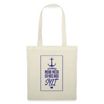 Sylt Geschenk - Stoffbeutel - Natur - Vorne