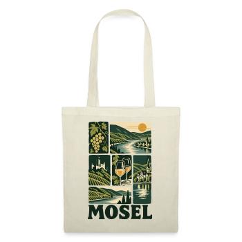 Mosel Germany Wine Region - Stoffbeutel - Natur - Vorne